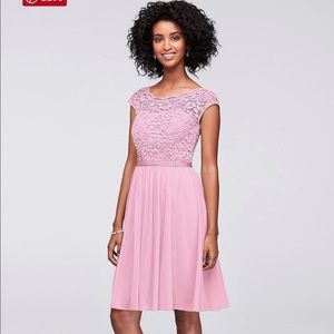 David’s bridal bridesmaid Quartz dress